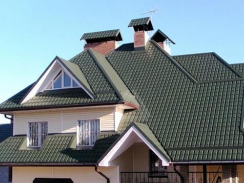 Металлочерепица квадро  0,45 PE RAL 9006 бело-алюминиевый